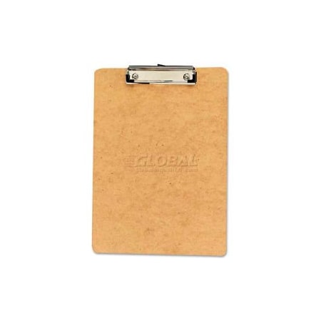 Universal Universal Clipboard, 1/2" Capacity, Holds 8-1/2w x 12h, Brown, 6/Pack UNV8146